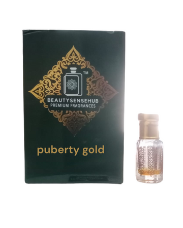 BEAUTYSENSEHUB Puberty Gold Attar | Mysterious Sweet Fragrance | Alcohol Free | For Both Men & Women | 6ml &12ml